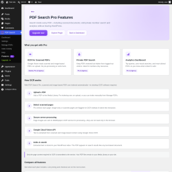 Page screenshot: PDF Search &rarr; Features Pro