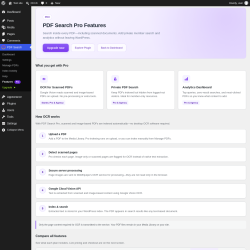 Page screenshot: PDF Search &rarr; Features Pro