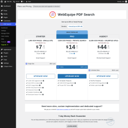 Page screenshot: PDF Search &rarr; Upgrade&nbsp;&nbsp;➤