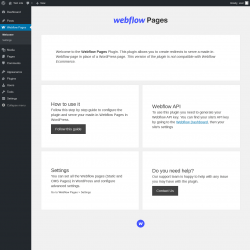 Page screenshot: Webflow Pages