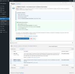 Page screenshot: Plugins &lsaquo; Test site &mdash; WordPress