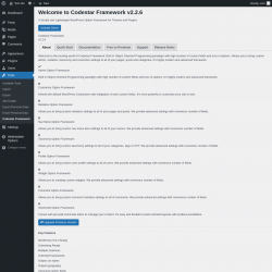 Page screenshot: Tools → Codestar Framework