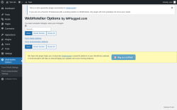 Page screenshot: WebHotelier Options