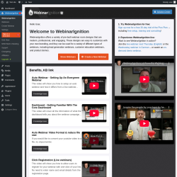 Page screenshot: WebinarIgnition