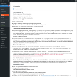Page screenshot: WebinarIgnition → Changelog