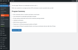Page screenshot: WebinarIgnition &rarr; Affiliation