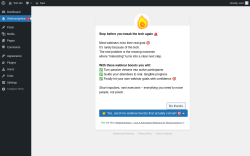 Page screenshot: WebinarIgnition &lsaquo; Test site &mdash; WordPress