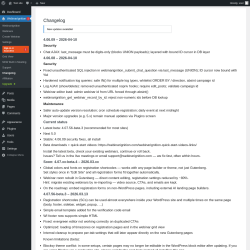 Page screenshot: WebinarIgnition &rarr; Changelog