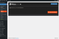 Page screenshot: WebinarIgnition &rarr; Webinars