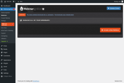 Page screenshot: WebinarIgnition &rarr; Webinars