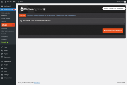 Page screenshot: WebinarIgnition &rarr; Webinars