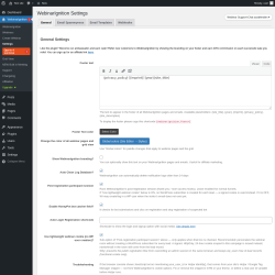 Page screenshot: WebinarIgnition &rarr; Settings &rarr; General