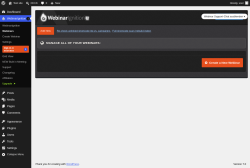 Page screenshot: WebinarIgnition &rarr; Webinars