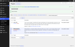 Page screenshot: Plugins &lsaquo; Test site &mdash; WordPress
