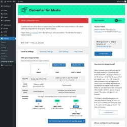Page screenshot: Settings &rarr; Converter for Media
