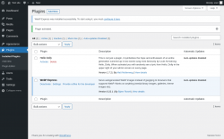 Page screenshot: Plugins &lsaquo; Test site &mdash; WordPress