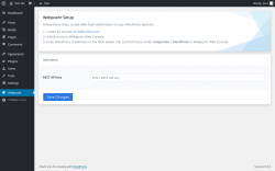 Page screenshot: Webpushr