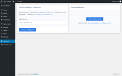 Page screenshot: Webpushr