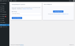 Page screenshot: Webpushr - Setup ‹ Test site — WordPress