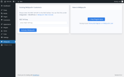 Page screenshot: Webpushr - Setup ‹ Test site — WordPress