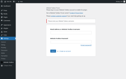 Page screenshot: Website Toolbox Forum &lsaquo; Test site &mdash; WordPress