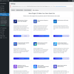 Page screenshot: WebToffee Product Feed → General Settings → Other Solutions