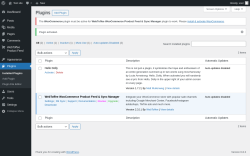 Page screenshot: Plugins ‹ Test site — WordPress