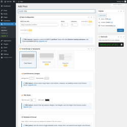 Page screenshot: RSS News Grid &rarr; Add Post
