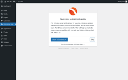 Page screenshot: &lsaquo; Test site &mdash; WordPress