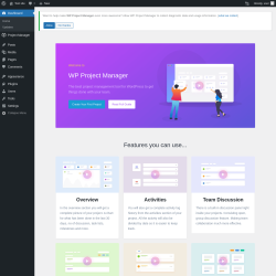 Page screenshot: ‹ Test site — WordPress