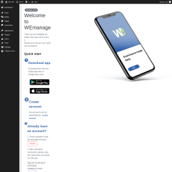 Page screenshot: &lsaquo; Test site &mdash; WordPress