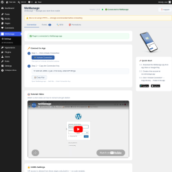 Page screenshot: WeManage &lsaquo; Test site &mdash; WordPress