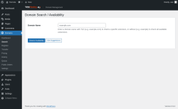 Page screenshot: Domains &rarr; Search
