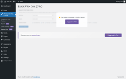 Page screenshot: WhatsLink Click Tracker &rarr; Export CSV PRO