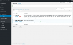 Page screenshot: Plugins ‹ Test site — WordPress