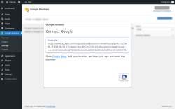Page screenshot: Google Reviews → Settings