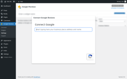 Page screenshot: Google Reviews &rarr; Settings