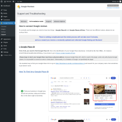 Page screenshot: Google Reviews &rarr; Support &rarr; 
                        Full Installation Guide                    