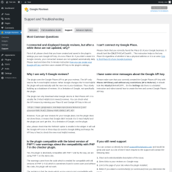 Page screenshot: Google Reviews &rarr; Support &rarr; 
                        Support                    