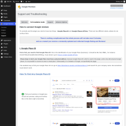 Page screenshot: Google Reviews &rarr; Support &rarr; 
                        Full Installation Guide                    
