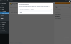 Page screenshot: Google Reviews &rarr; Settings