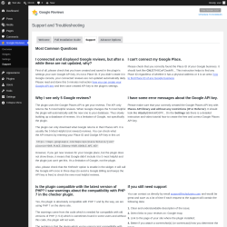 Page screenshot: Google Reviews &rarr; Support &rarr; 
                        Support                    