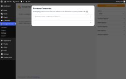 Page screenshot: Google Reviews &rarr; Settings