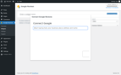 Page screenshot: Google Reviews &rarr; Widgets