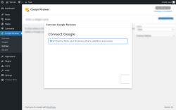 Page screenshot: Google Reviews &rarr; Settings