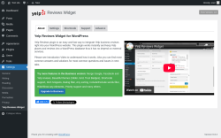 Page screenshot: Settings → Yelp Reviews Widget