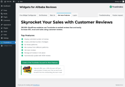 Page screenshot: Trustindex.io &rarr; 
Get more Features