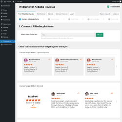 Page screenshot: Alibaba reviews &lsaquo; Test site &mdash; WordPress