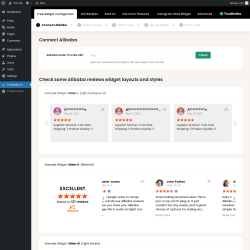 Page screenshot: Alibaba reviews &lsaquo; Test site &mdash; WordPress