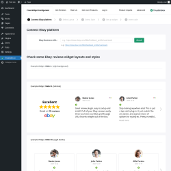 Page screenshot: Ebay reviews ‹ Test site — WordPress